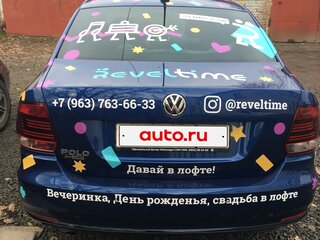 2019 Volkswagen Polo V Рестайлинг, синий, 1100000 рублей, вид 5