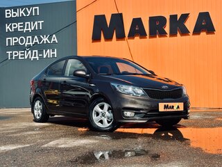 2017 Kia Rio III Рестайлинг, коричневый, 1140000 рублей, вид 3
