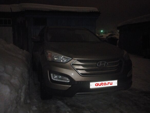 2013 Hyundai Santa Fe III, золотистый, 1630000 рублей - вид 1
