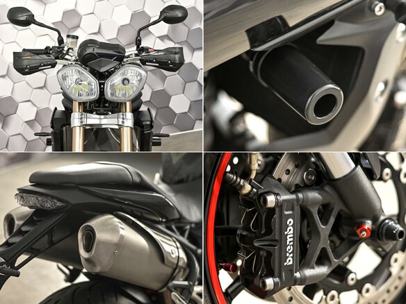 2013 Triumph Speed Triple, чёрный - вид 9