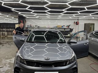 2021 Kia Rio X IV Рестайлинг, серый, 1300000 рублей, вид 4
