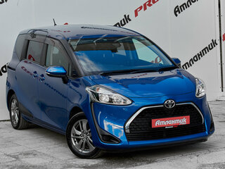 2019 Toyota Sienta II Рестайлинг, синий, 1430000 рублей, вид 3