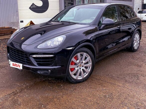 2012 Porsche Cayenne Turbo II (958), чёрный - вид 4