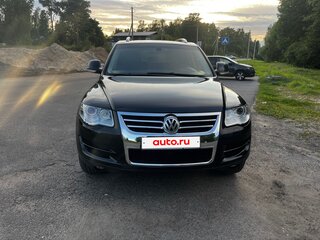 2009 Volkswagen Touareg I Рестайлинг, чёрный, 1250000 рублей, вид 3