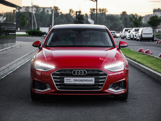 2020 Audi A4 35 TFSI V (B9) Рестайлинг, красный, 2875000 рублей, вид 4