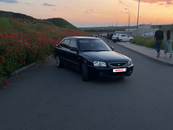 2008 Hyundai Accent ТагАЗ II, синий, 520000 рублей - вид 16