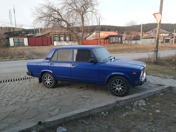 2007 Lada (ВАЗ) 2107, синий, 295000 рублей - вид 1