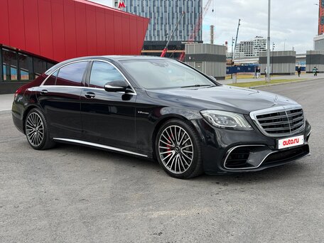 2014 Mercedes-Benz S-Класс AMG 63 AMG Long III (W222, C217), чёрный, 3500000 рублей, вид 1