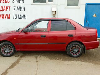 2005 Hyundai Accent ТагАЗ II, красный, 485000 рублей, вид 4