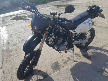 2002 Kawasaki D-tracker 250, чёрный, 280000 рублей, вид 3