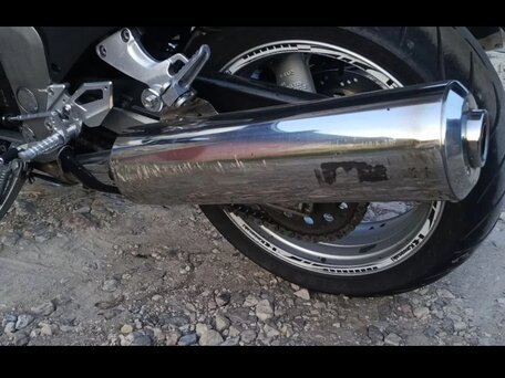 2003 Kawasaki ZZR 1200, серебристый, 400000 рублей, вид 4