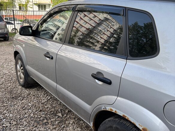 2008 Hyundai Tucson I, серебристый - вид 3