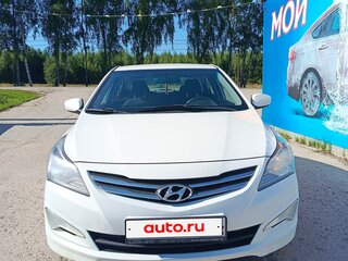 2015 Hyundai Solaris I Рестайлинг, белый, 998000 рублей, вид 3