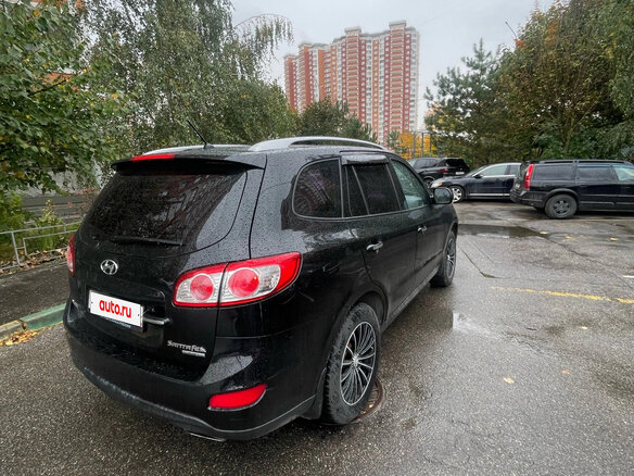 2010 Hyundai Santa Fe II, чёрный, 1150000 рублей - вид 4