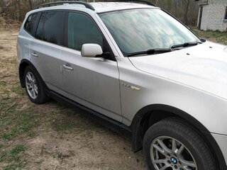 2007 BMW X3 25i I (E83) Рестайлинг, серебристый, 810000 рублей, вид 3