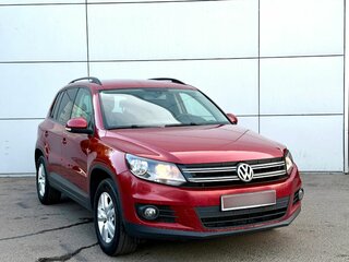2014 Volkswagen Tiguan I Рестайлинг, красный, 692000 рублей, вид 3