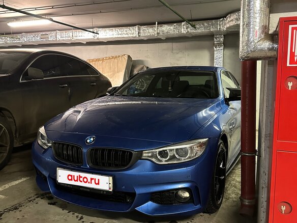 2014 BMW 4 серии 420d F32/F33/F36, синий, 2540000 рублей - вид 12