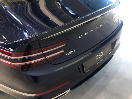 2021 Genesis G80 II, синий, 3100000 рублей, вид 4