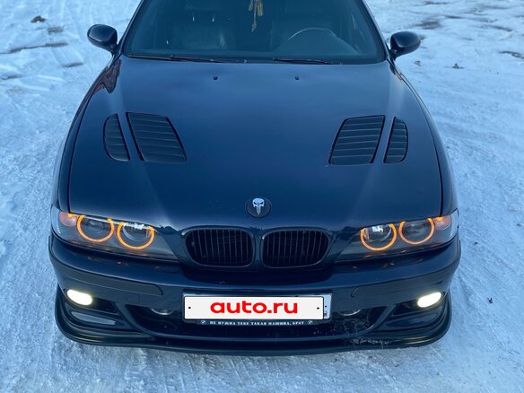 2000 BMW 5 серии 540i IV (E39) Рестайлинг, синий, 1000000 рублей - вид 2