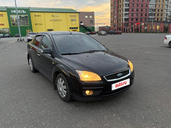 2007 Ford Focus II, чёрный - вид 1