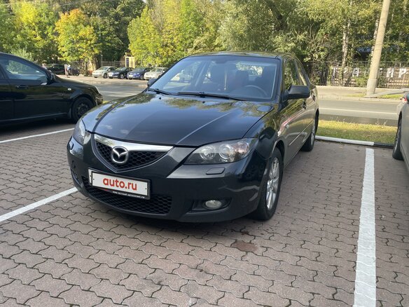 2007 Mazda 3 I (BK) Рестайлинг, чёрный