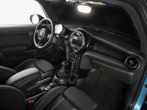 2016 Mini Hatch Cooper S III (F55/F56), голубой - вид 3