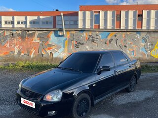 2008 Lada (ВАЗ) Priora I, чёрный, 182000 рублей, вид 1