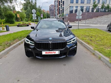 2021 BMW 7 серии 730d xDrive VI (G11/G12) Рестайлинг, чёрный, 5600000 рублей, вид 3