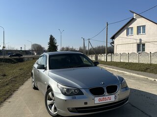 2007 BMW 5 серии 520d V (E60/E61) Рестайлинг, серебристый, 865000 рублей, вид 2