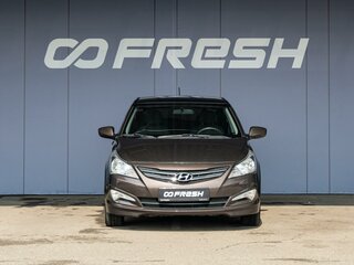 2014 Hyundai Solaris I Рестайлинг, коричневый, 1120000 рублей, вид 3