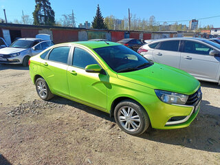 2016 Lada (ВАЗ) Vesta I, зелёный, 750000 рублей, вид 4