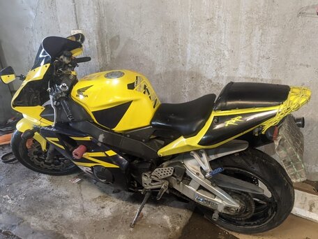 2002 Honda CBR 954RR Fireblade, жёлтый, 460000 рублей, вид 2