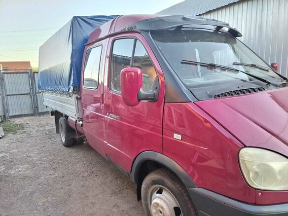 2006 ГАЗ ГАЗель (33023/330273) Фермер, красный, 670000 рублей - вид 4