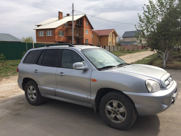 2008 Hyundai Santa Fe, серебристый - вид 1