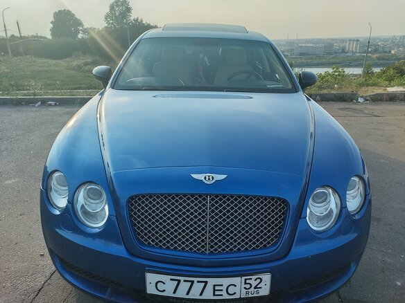 2007 Bentley Continental Flying Spur, синий, 1550000 рублей