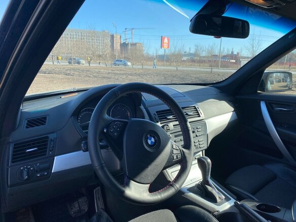 2008 BMW X3 30d I (E83) Рестайлинг, синий, 1200000 рублей - вид 4