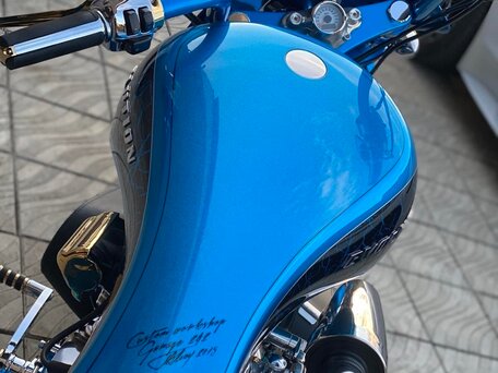 2015 Harley-Davidson Softail Custom, синий, 2300000 рублей, вид 4