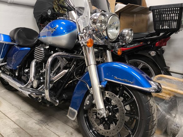 2010 Harley-Davidson Road King, синий, 920000 рублей