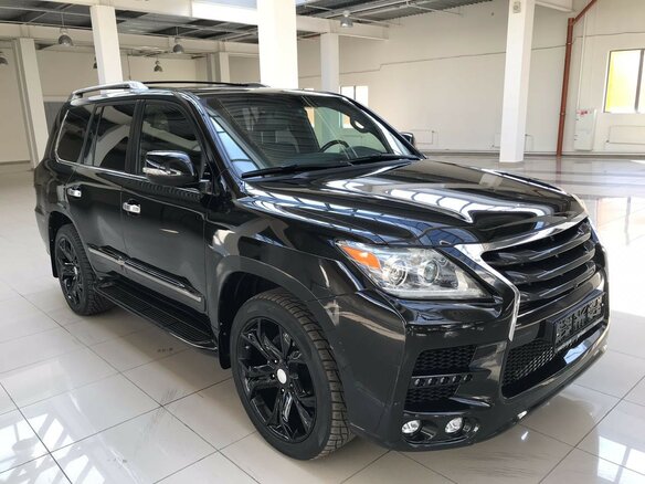 2015 Lexus LX 570 III Рестайлинг, чёрный - вид 27