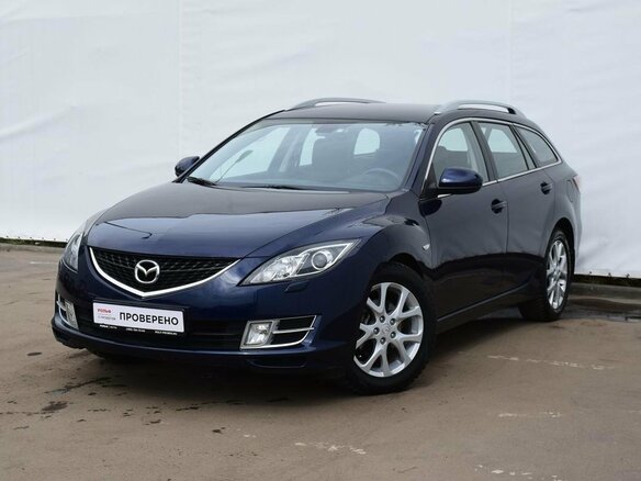 2008 Mazda 6 II (GH), синий