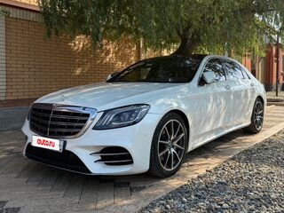 2017 Mercedes-Benz S-Класс 560 Long VI (W222, C217) Рестайлинг, чёрный, 4550000 рублей, вид 1
