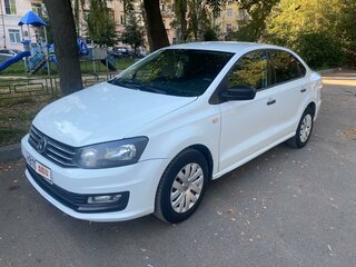 2016 Volkswagen Polo V Рестайлинг, белый, 1250000 рублей, вид 1