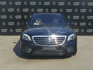 2018 Mercedes-Benz S-Класс 560 Long VI (W222, C217) Рестайлинг, чёрный, 6950000 рублей, вид 4