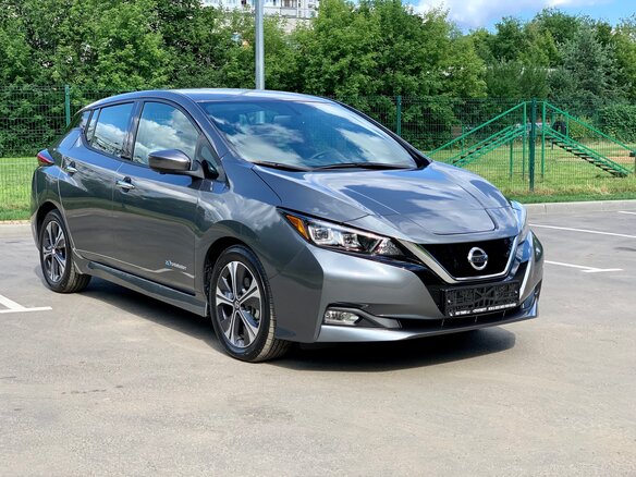 2019 Nissan Leaf II (ZE1), серый - вид 2