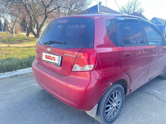 2006 Chevrolet Aveo I, красный, 440000 рублей - вид 5
