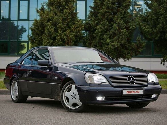 1998 Mercedes-Benz CL-Класс 600 I (C140), синий - вид 3