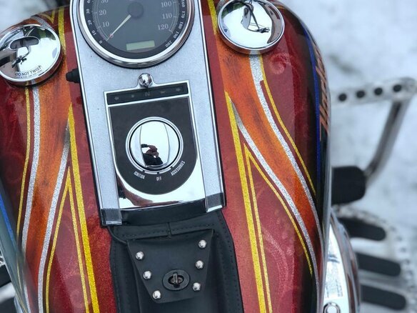 2004 Harley-Davidson Softail Custom, красный, 1188668 рублей - вид 29