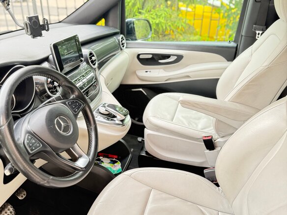 2019 Mercedes-Benz V-Класс 250 d экстра длинный III (W447) Рестайлинг, синий - вид 3