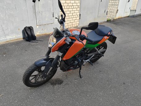 2013 KTM 200 Duke, оранжевый, 210000 рублей, вид 2