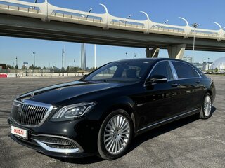2020 Mercedes-Benz Maybach S-Класс 560 I (X222) Рестайлинг, чёрный, 10500000 рублей, вид 2